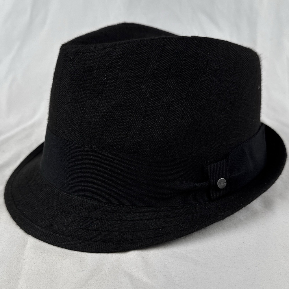 Stetson All American Black Fedora Hat S/M NWT Mens Dress